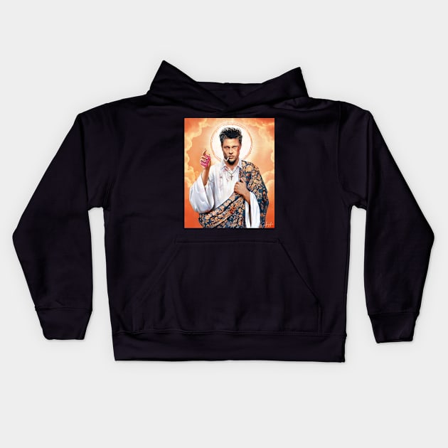 Saint Tyler Durden Kids Hoodie by Gedogfx